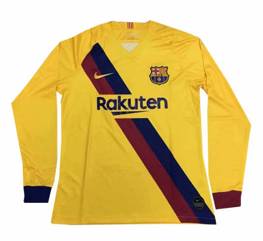 camiseta de manga larga de fútbol Barcelona 2020 segunda